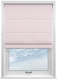 Ultra Luxe Velvet, Light Pink - Roman Blind